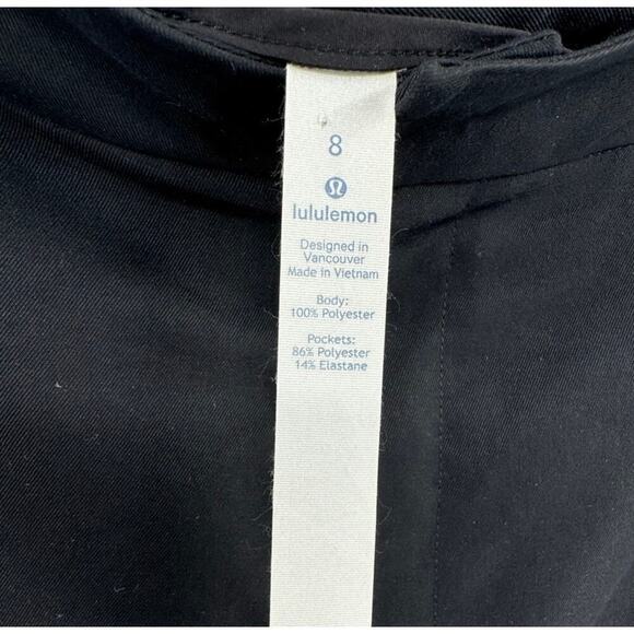Lululemon Trek Trouser Pants Sz 8 Black Slim Straight Fit Office - Picture 6 of 8